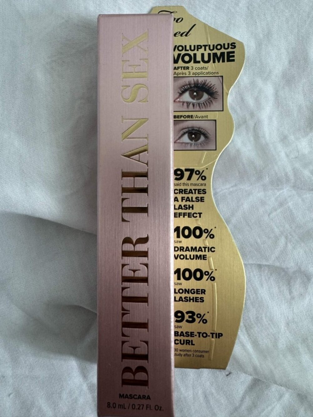 Too Faced Better Than Sex Mascara Black 8mL Full Size